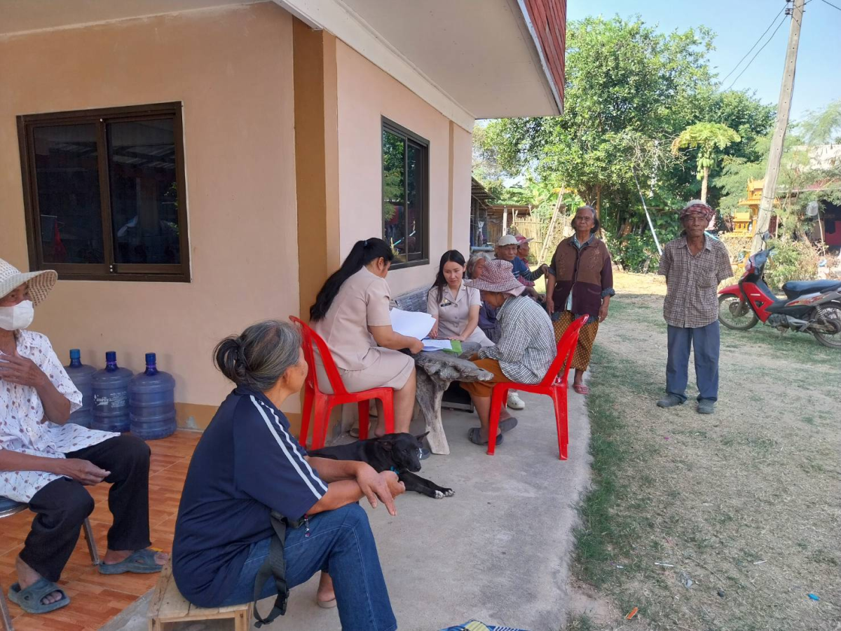 องค์การบริหารส่วนตำบลประสุข ออกบริการจ่ายเบี้ยยังชีพผู้สูงอายุและผู้พิการ ประจำเดือน กุมภาพันธ์ 2568 จำนวน 21 หมู่บ้าน