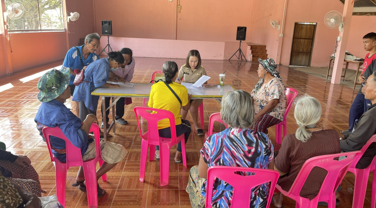 องค์การบริหารส่วนตำบลประสุข ออกบริการจ่ายเบี้ยยังชีพผู้สูงอายุและผู้พิการ ประจำเดือน กุมภาพันธ์ 2568 จำนวน 21 หมู่บ้าน