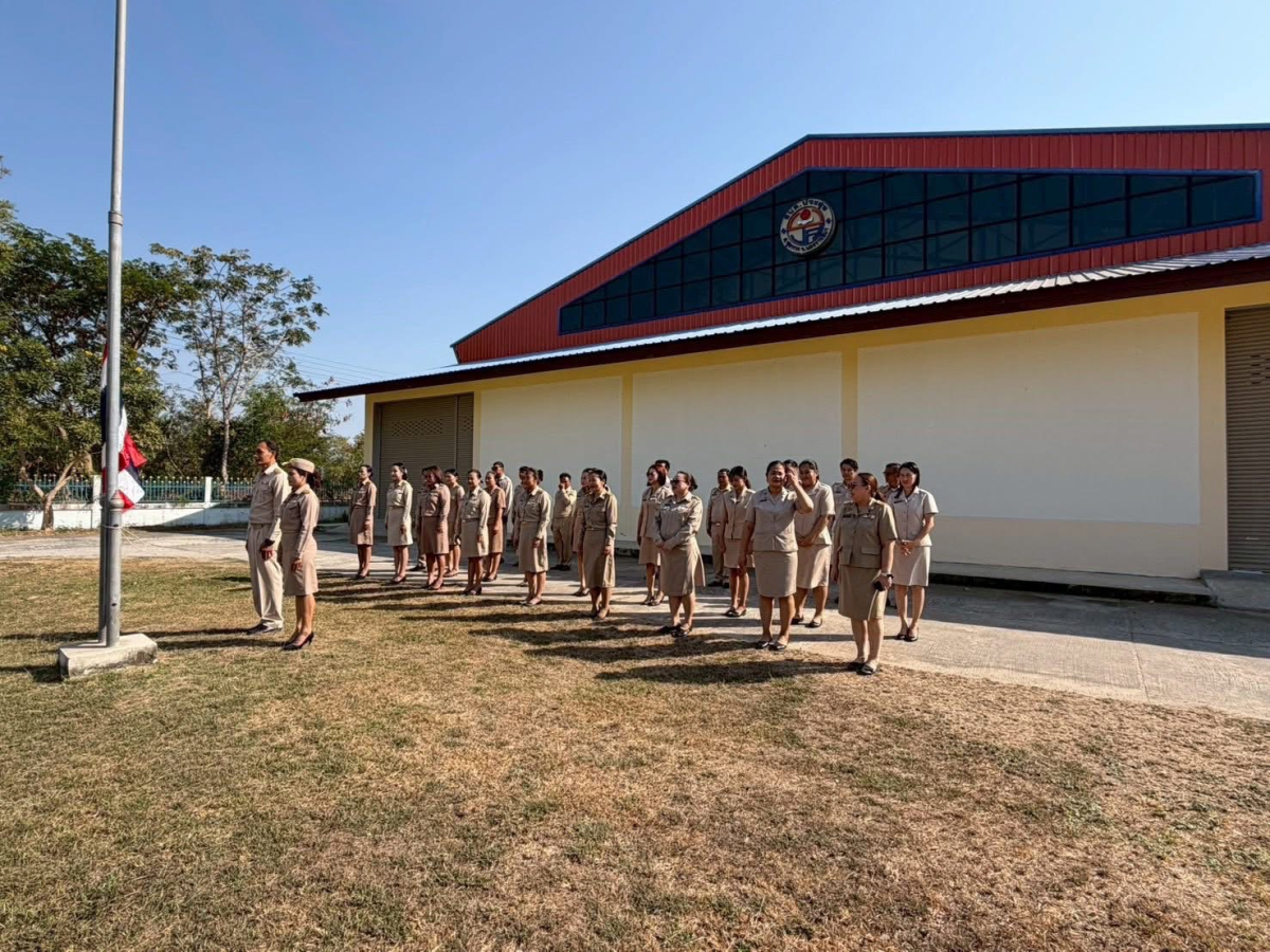 องค์การบริหารส่วนตำบลประสุข จัดกิจกรรมเคารพธงชาติไทย ประจำปี 2569 