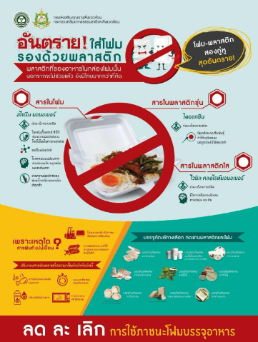 รณรงค์ลดโลกร้อน จากการงดใช้โฟม